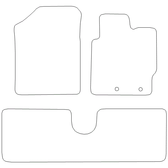 To fit Toyota Yaris Car Mats 2011 - 2019 & Heel Pad (B) - Picture 5 of 16